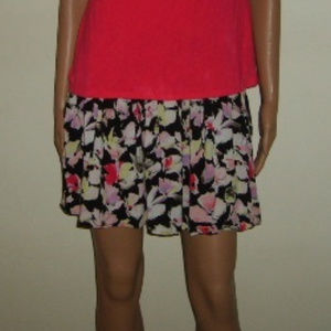 Cute Express Summer Skirt Size L Floral Mini